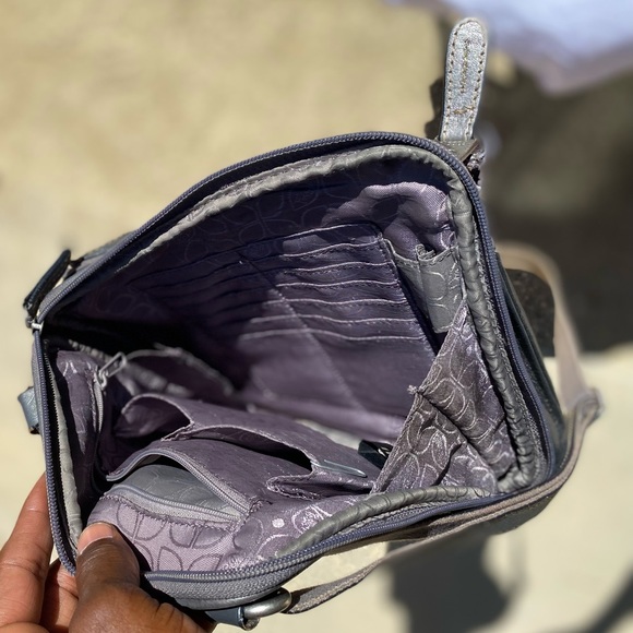 NW Fossil Leather Crossbody Bag Sz 9”X8” - Picture 14 of 16